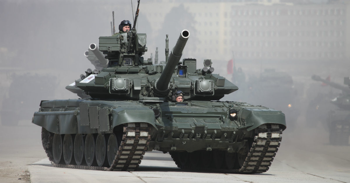 T-90 battle tank