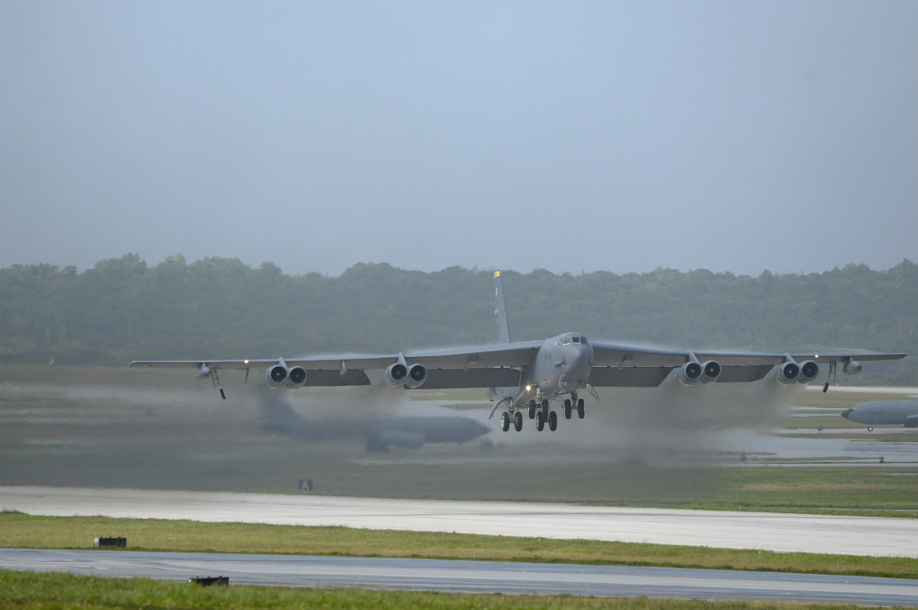 B-52 Images Plane taking off