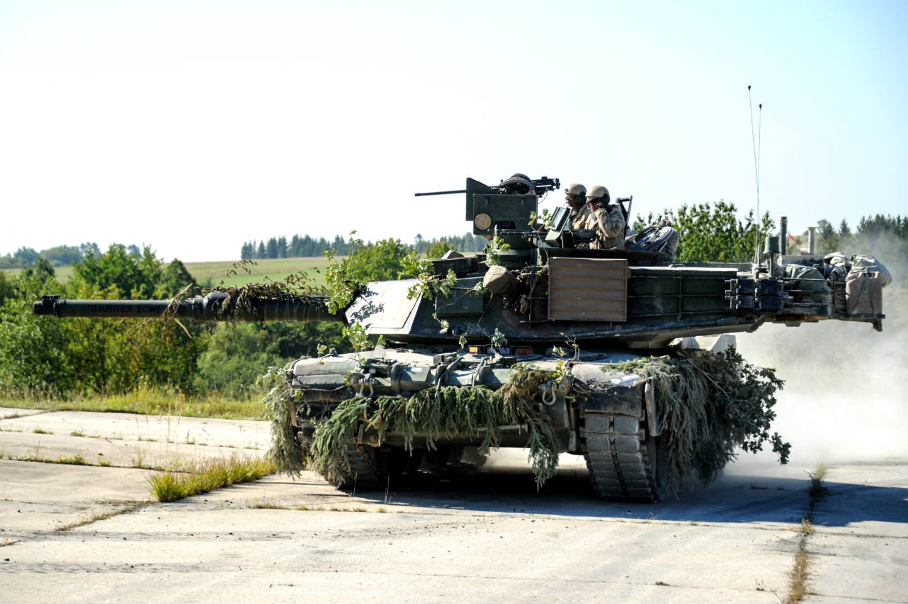 Battle tanks Abrams