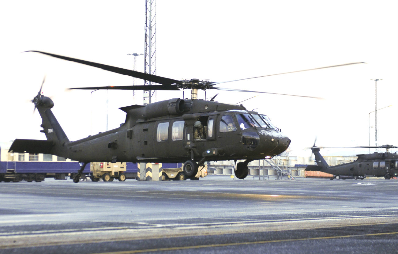 UH-60 Blackhawk takeoff