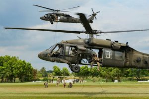 UH-60 Blackhawk training fast rope