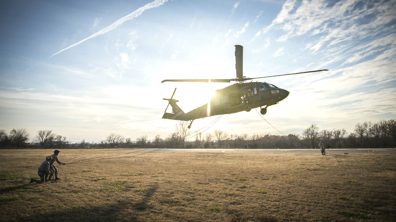 UH-60 Blackhawk training ropes
