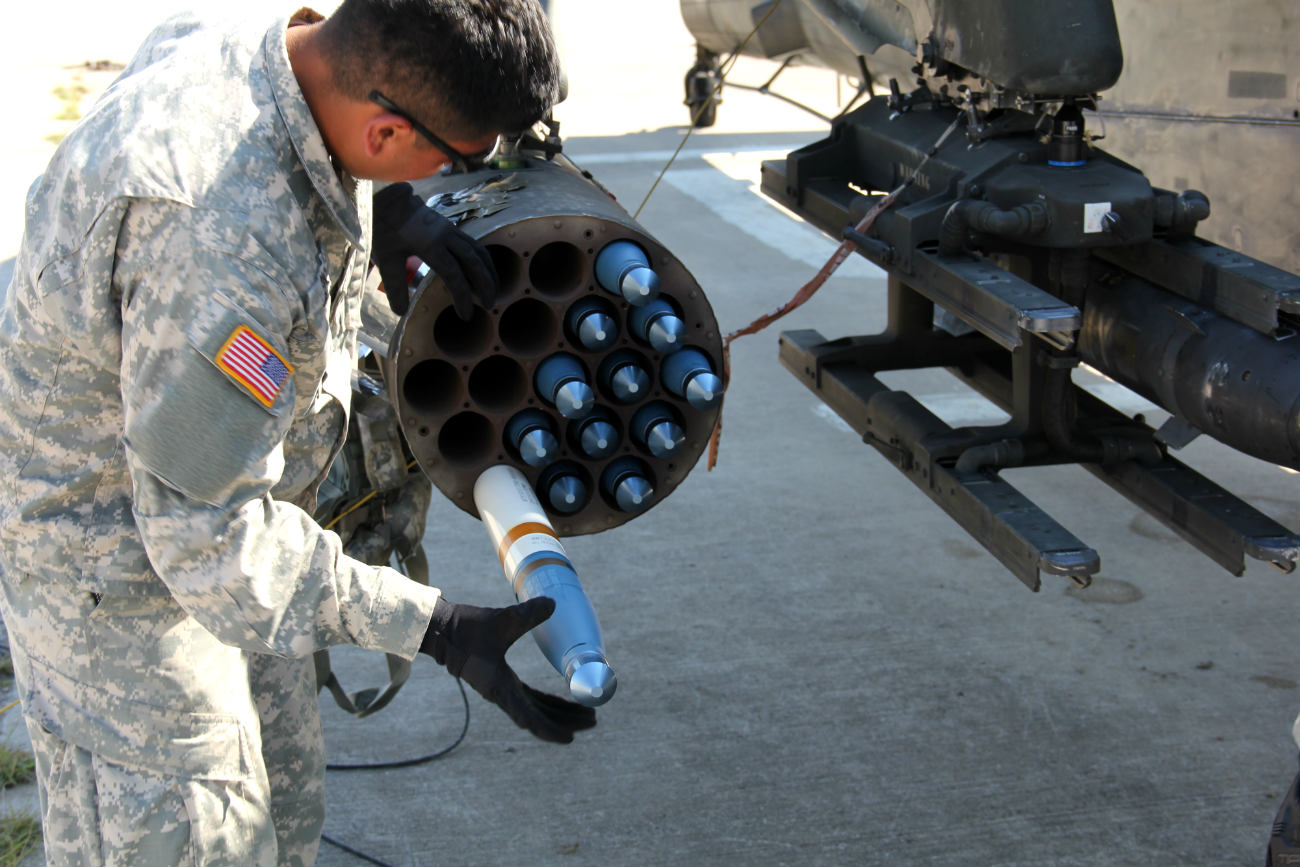Apache Helicopter Missile load