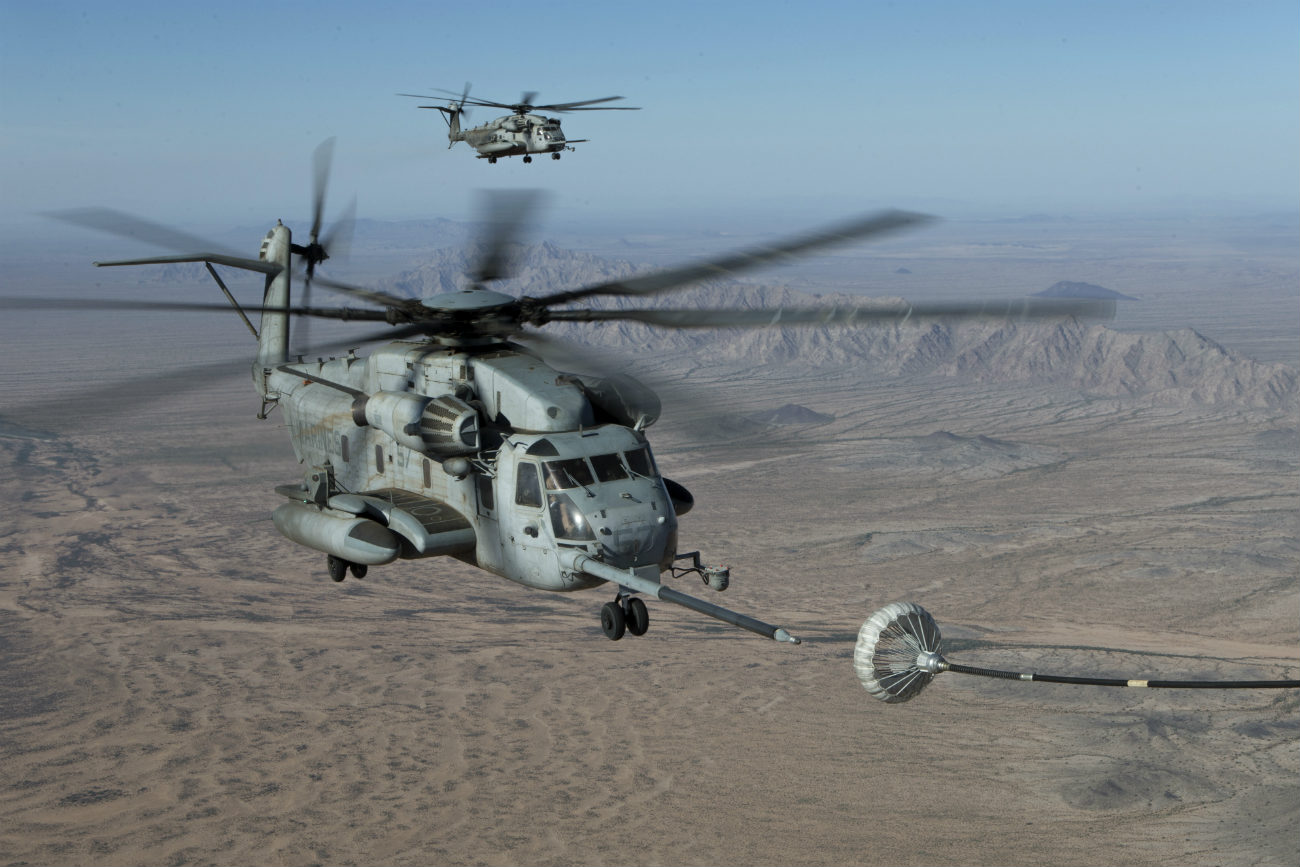 CH-53 Images Sea Stallion Refuels in Air