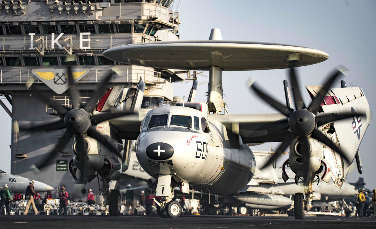 E-2 Hawkeye aircraft