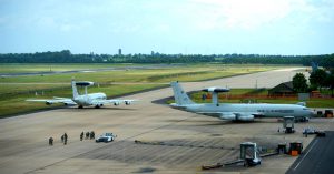 E-3 Sentry Taxis on Runway