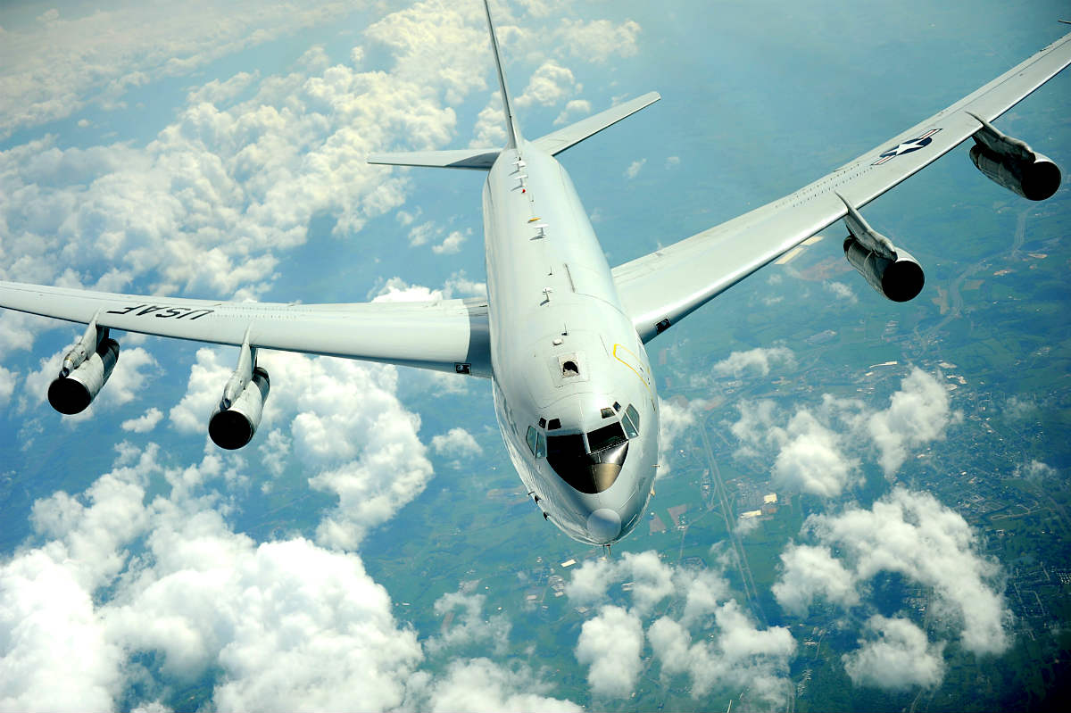 U.S. Air Force E-8 JSTARS Radar Jet Flies Rare Sortie Directly Over Eastern  Ukraine