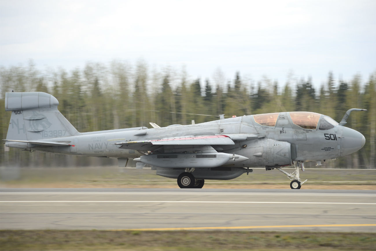 EA-6b Prowler aircraft takes off