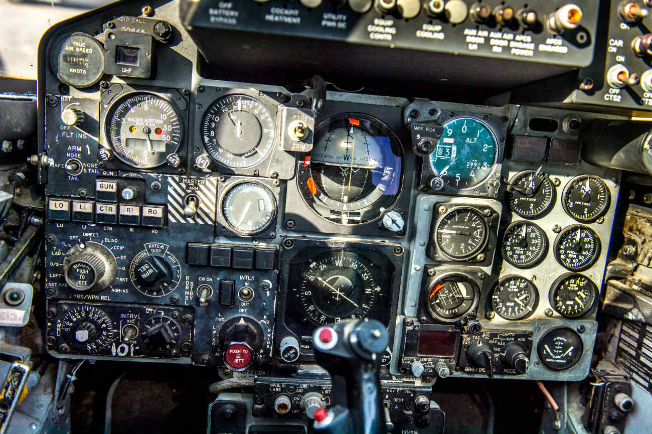 F-4 Phantom aircraft cockpit