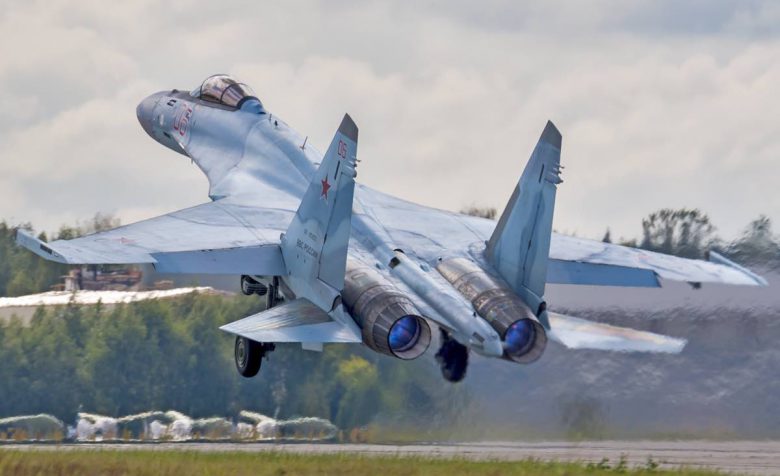 Sukhoi Su-35 taking off