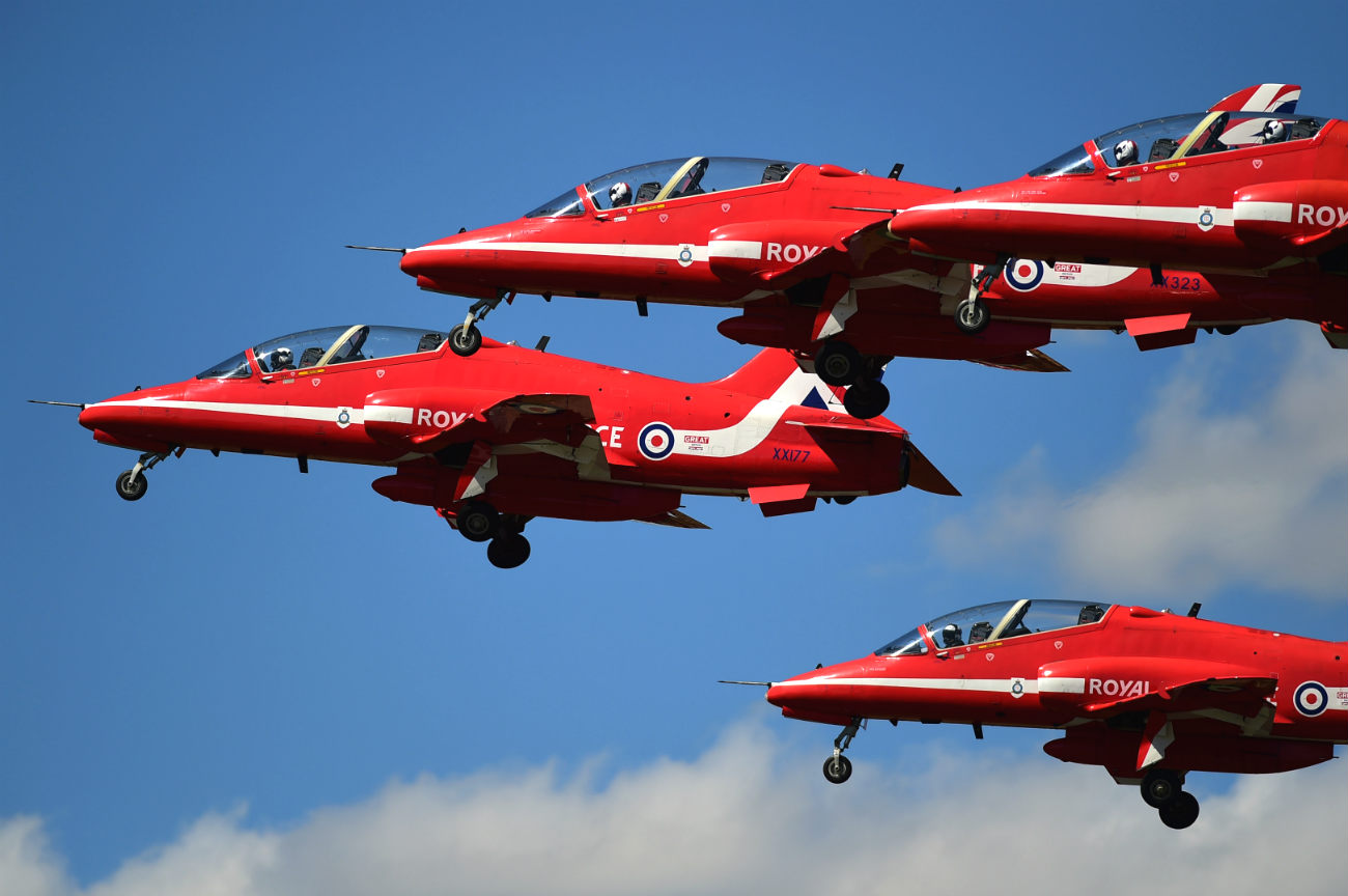 UK red arrows Images of aerobatic teams