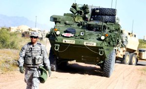 US Military Stryker Vehicle
