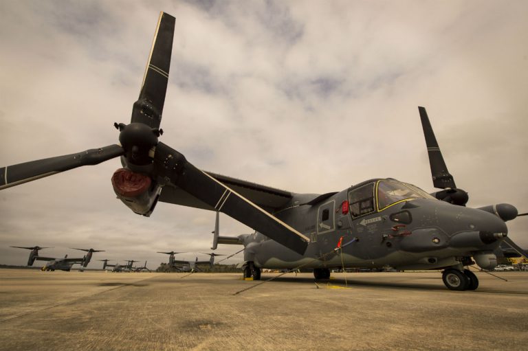 V22 Osprey aircraft parked Military Machine