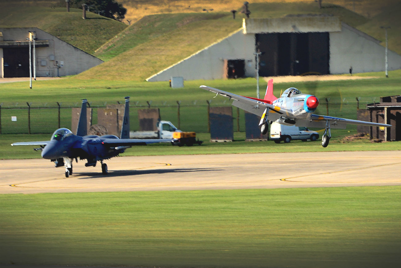 P-51 Mustang Flying Low