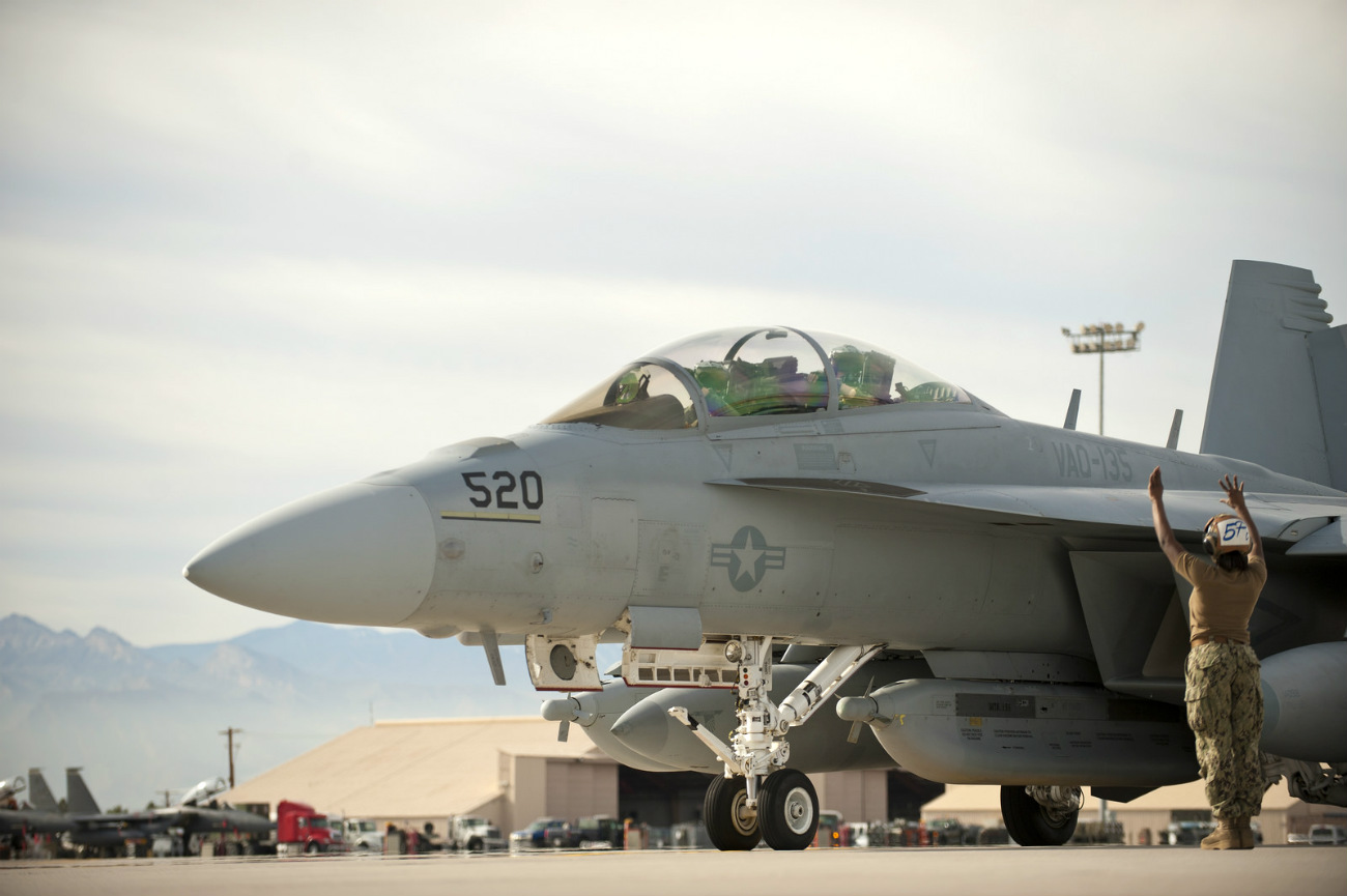 Boeing Military Aircraft - EA-18G parking