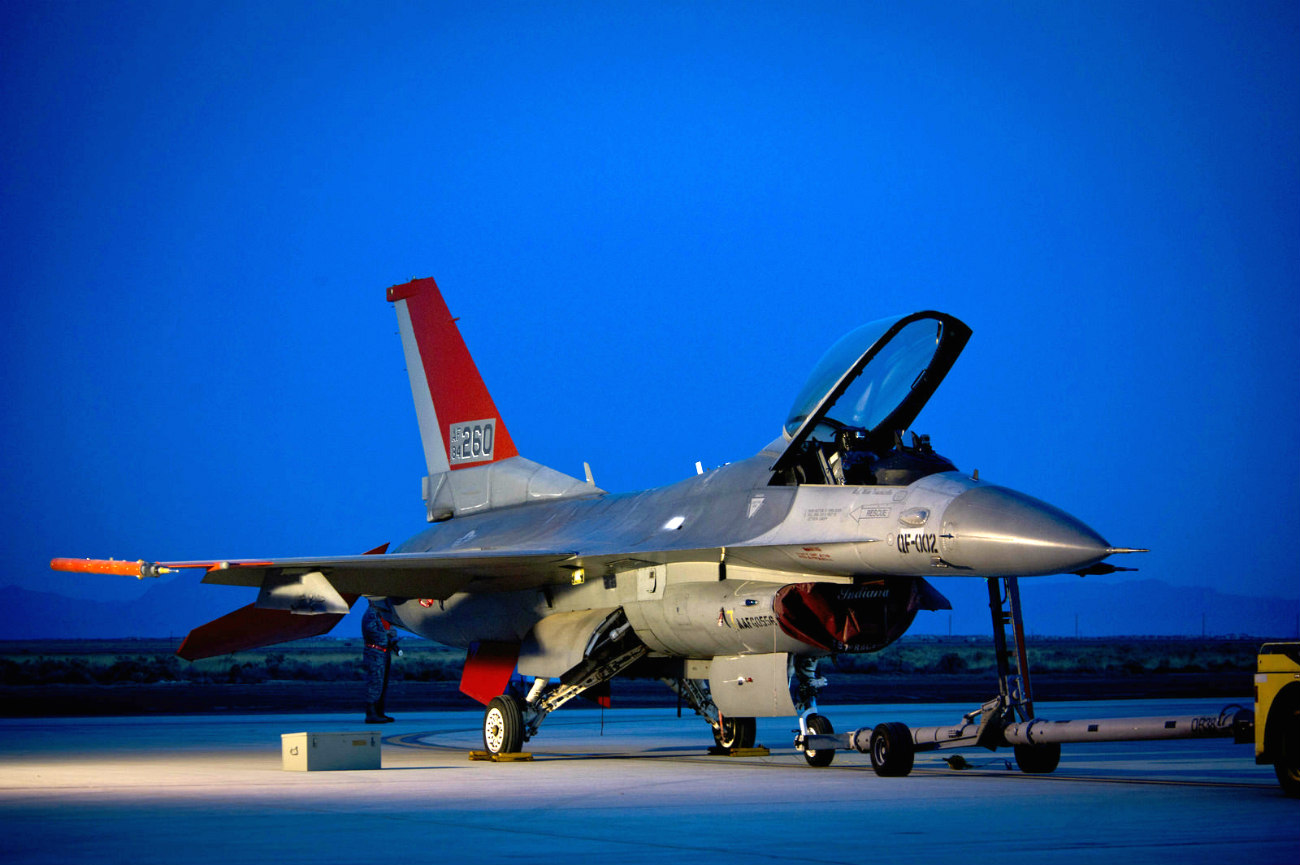 Boeing Military Aircraft - QF-16 on the flightline