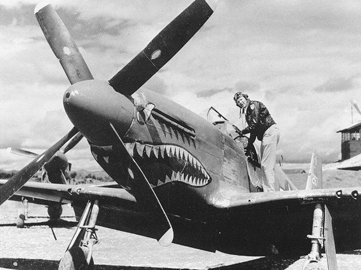 A USAAF Ace with his Mustang