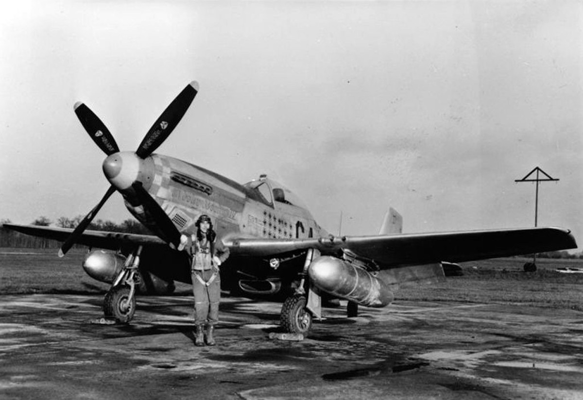 A P-51 Mustang Fitted with a Rolls-Royce Merlin Engin