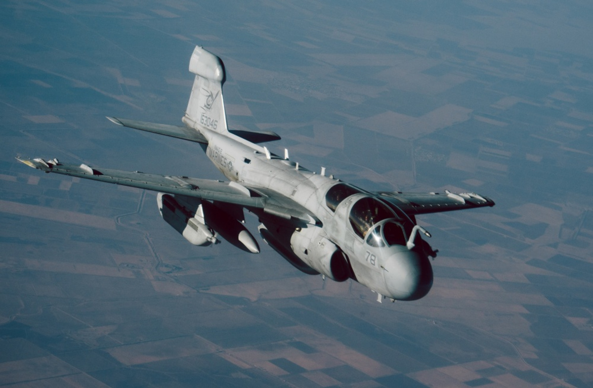 A USMC Prowler During Refueling