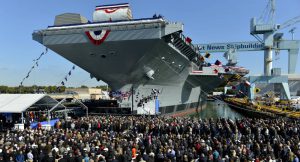USS Gerald R Ford - Christening