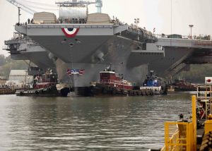USS Gerald R Ford - Ship's launch