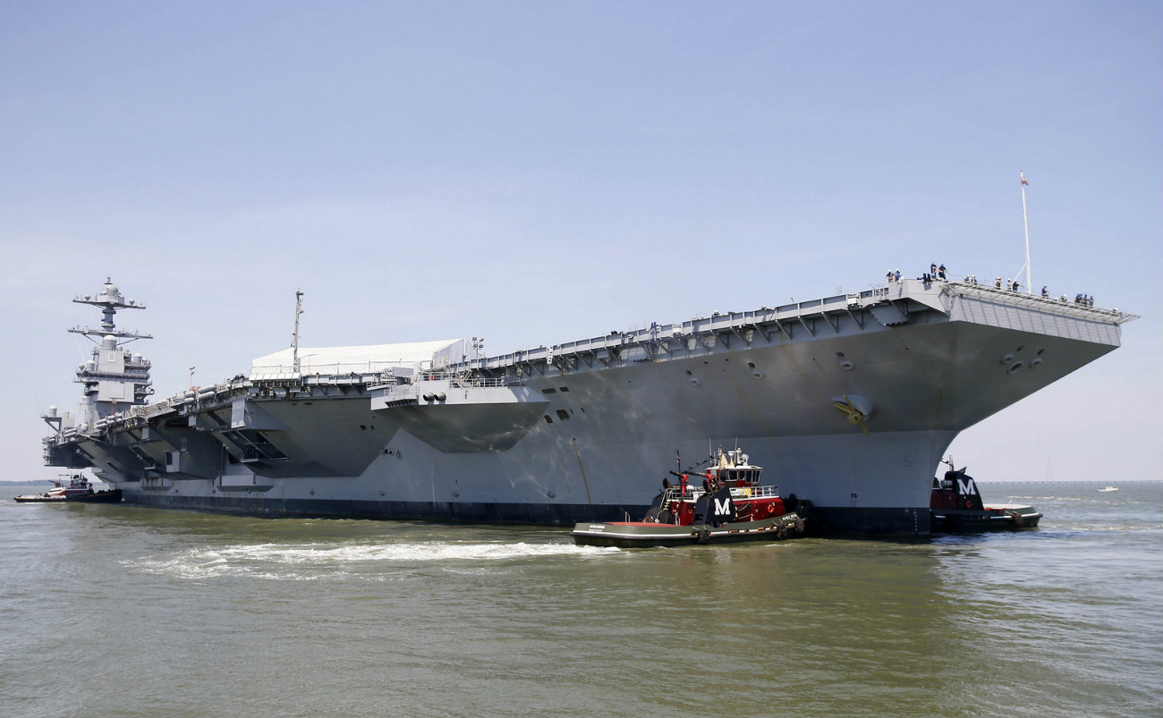 USS Gerald R Ford - Turn Ship evolution