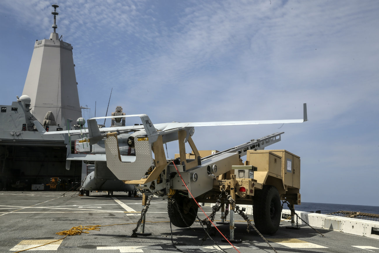 RQ-21A Blackjack - Preparing to launch