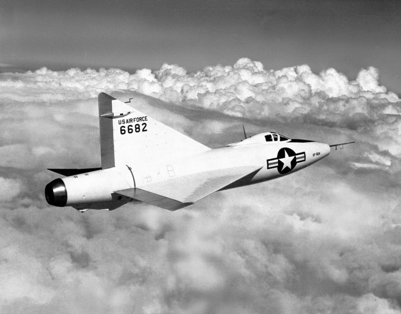 Convair XF-92A Dart cruising altitude