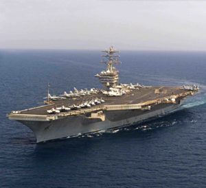 USS Nimitz conducts flight operations in the Persian Gulf.