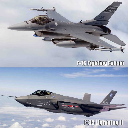 f 16 vs f 35 top speed