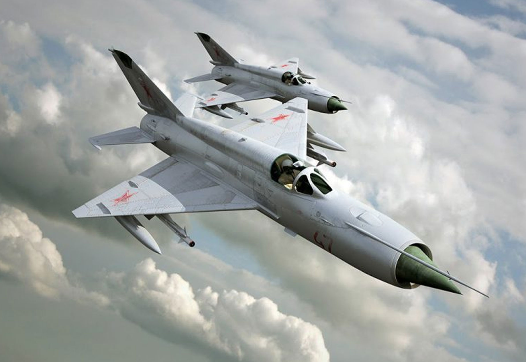 GLI AEREI PIÙ BELLI DEL MONDO The-MiG-21-Single-Engine-Jet-Fighter