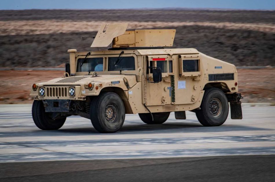 Military Humvee With Turret