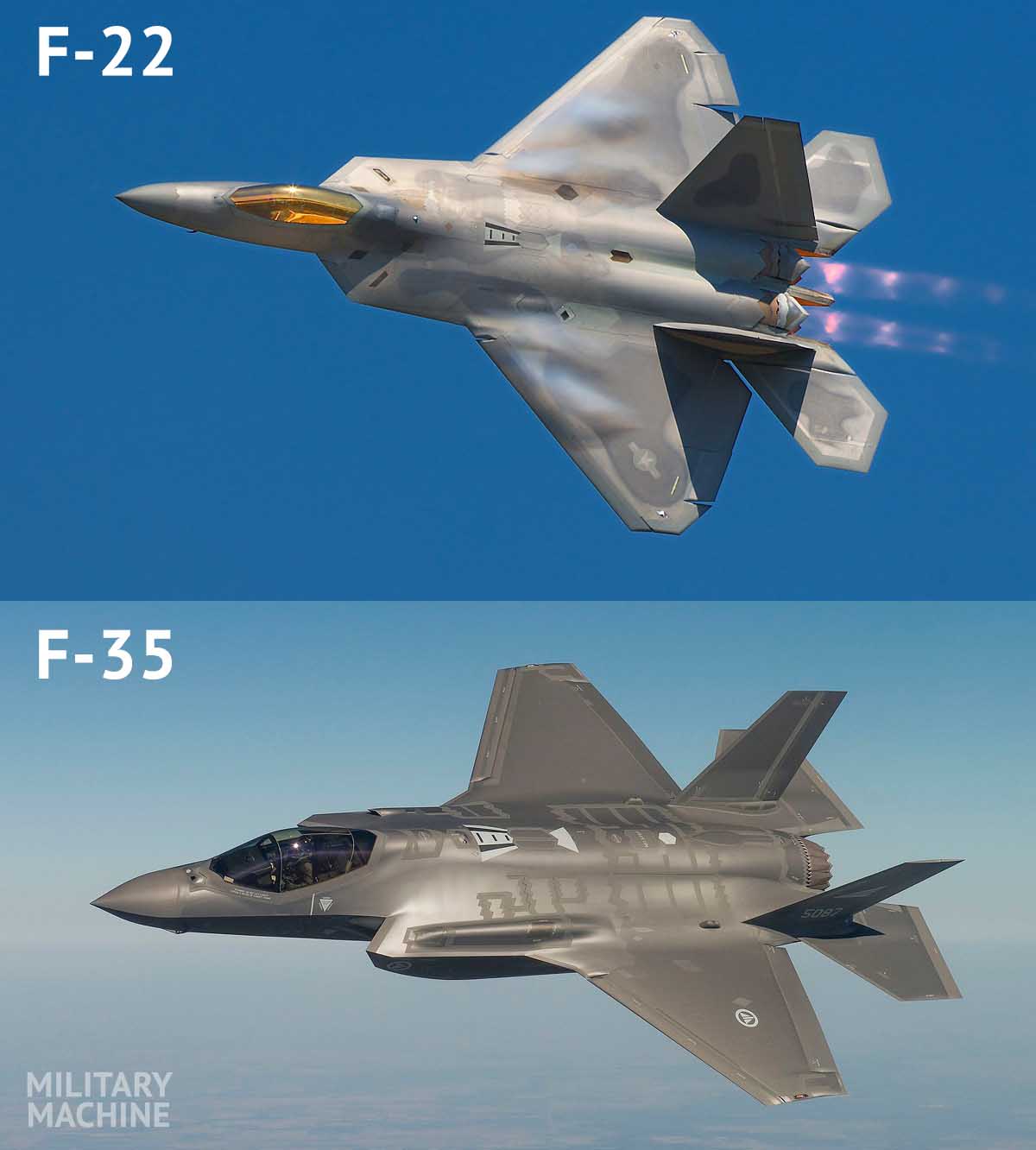 difference between f 22 and f 35